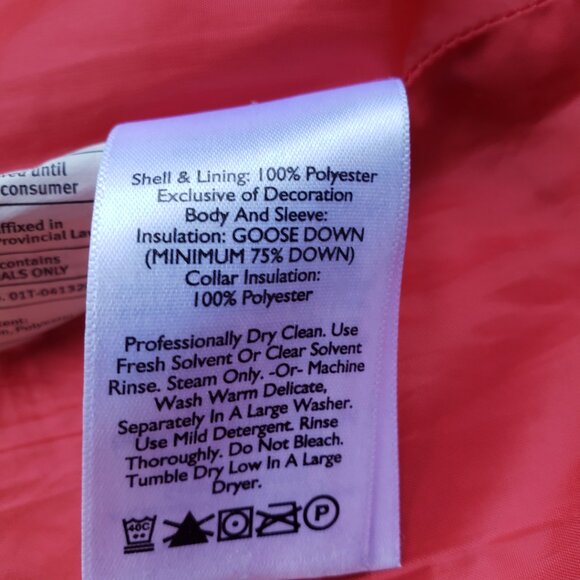 Eddie Bauer EB550  Women's Tall Medium Goose Down Puffer Jacket TAUPE - Picture 11 of 14